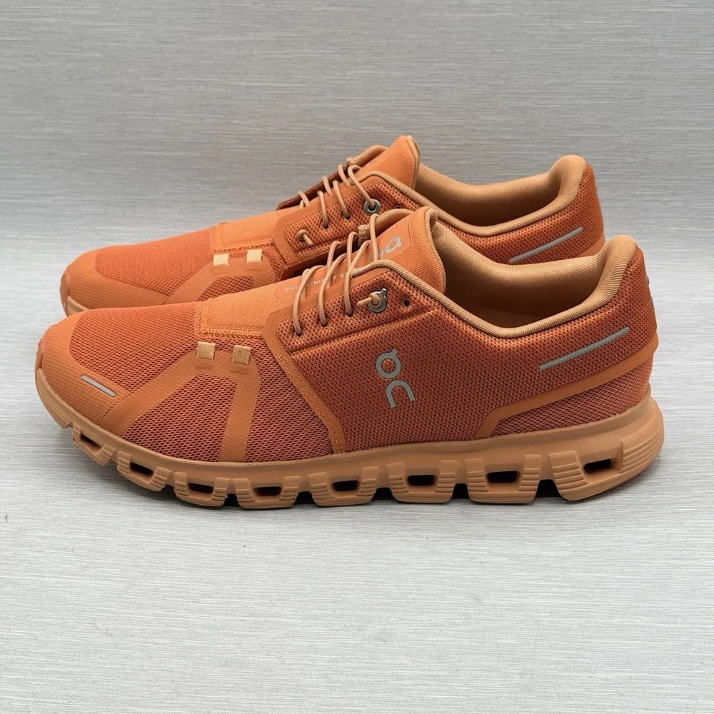 On Cloud 6 Men's 11 Running Shoes Canyon Sandstone Orange Speed Laces